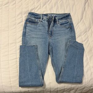 Classic Blue Women's Jeans- fray cut off size 0